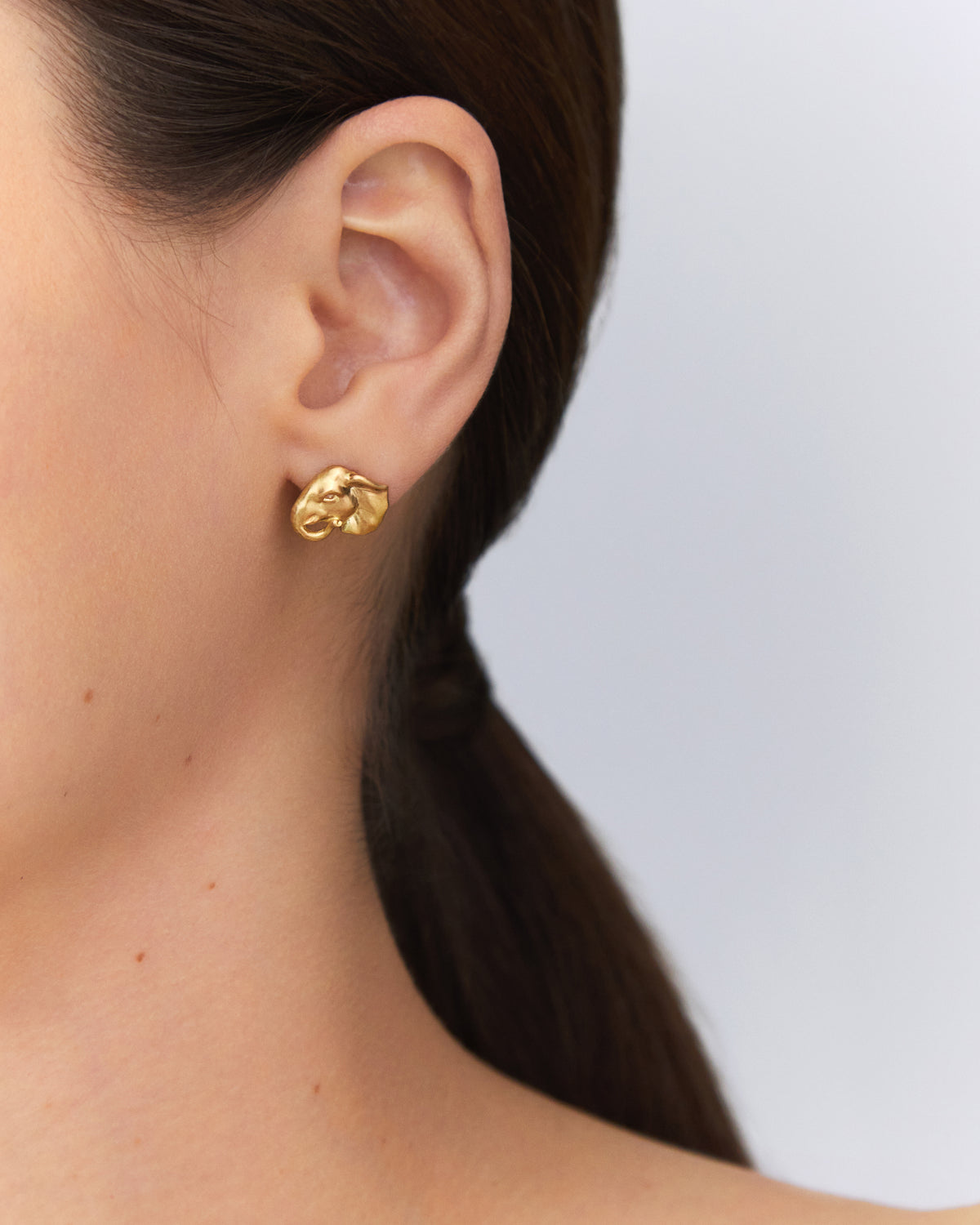 Lucky Elephant Stud Earrings