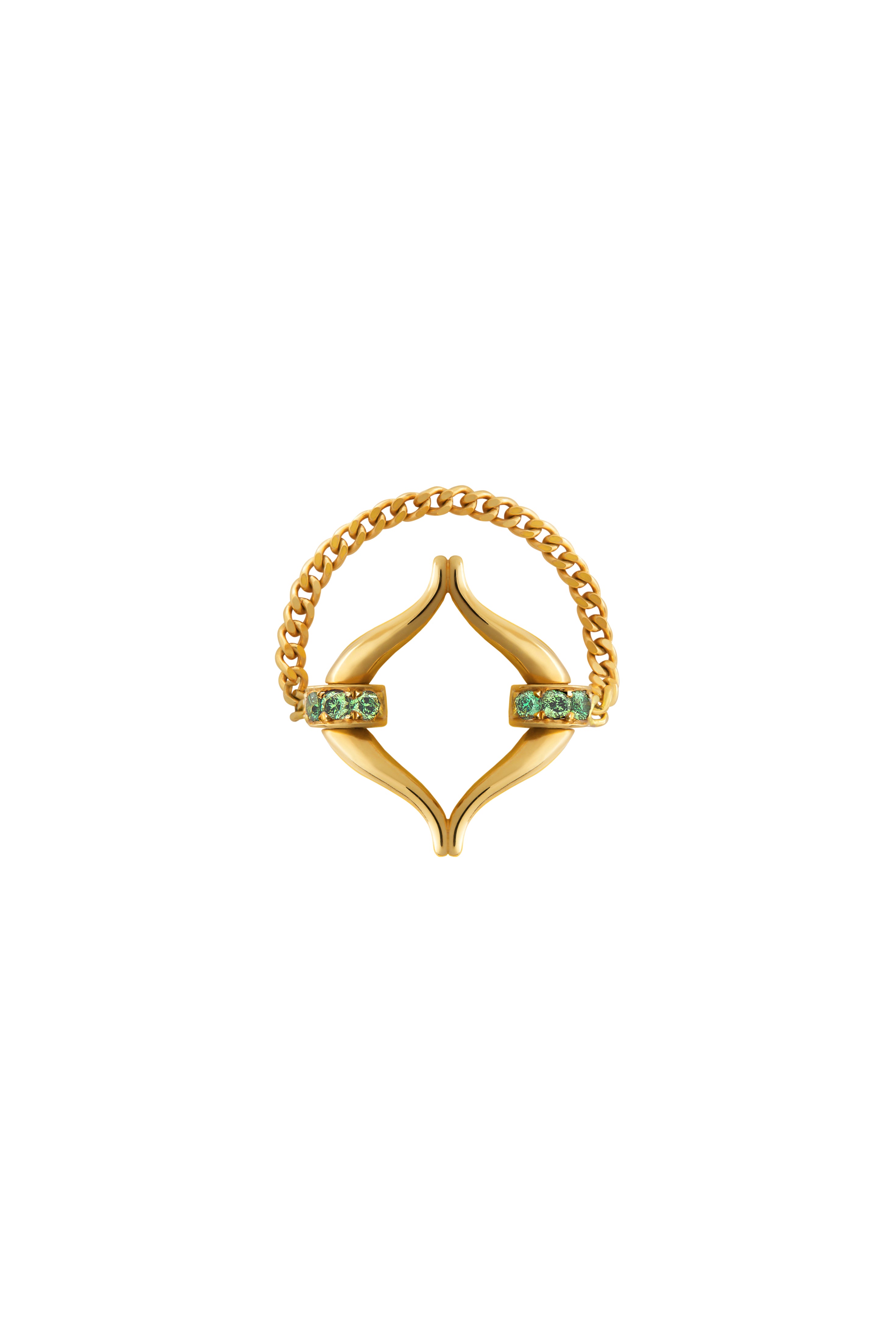 Eboris Link paved ring Mint Green