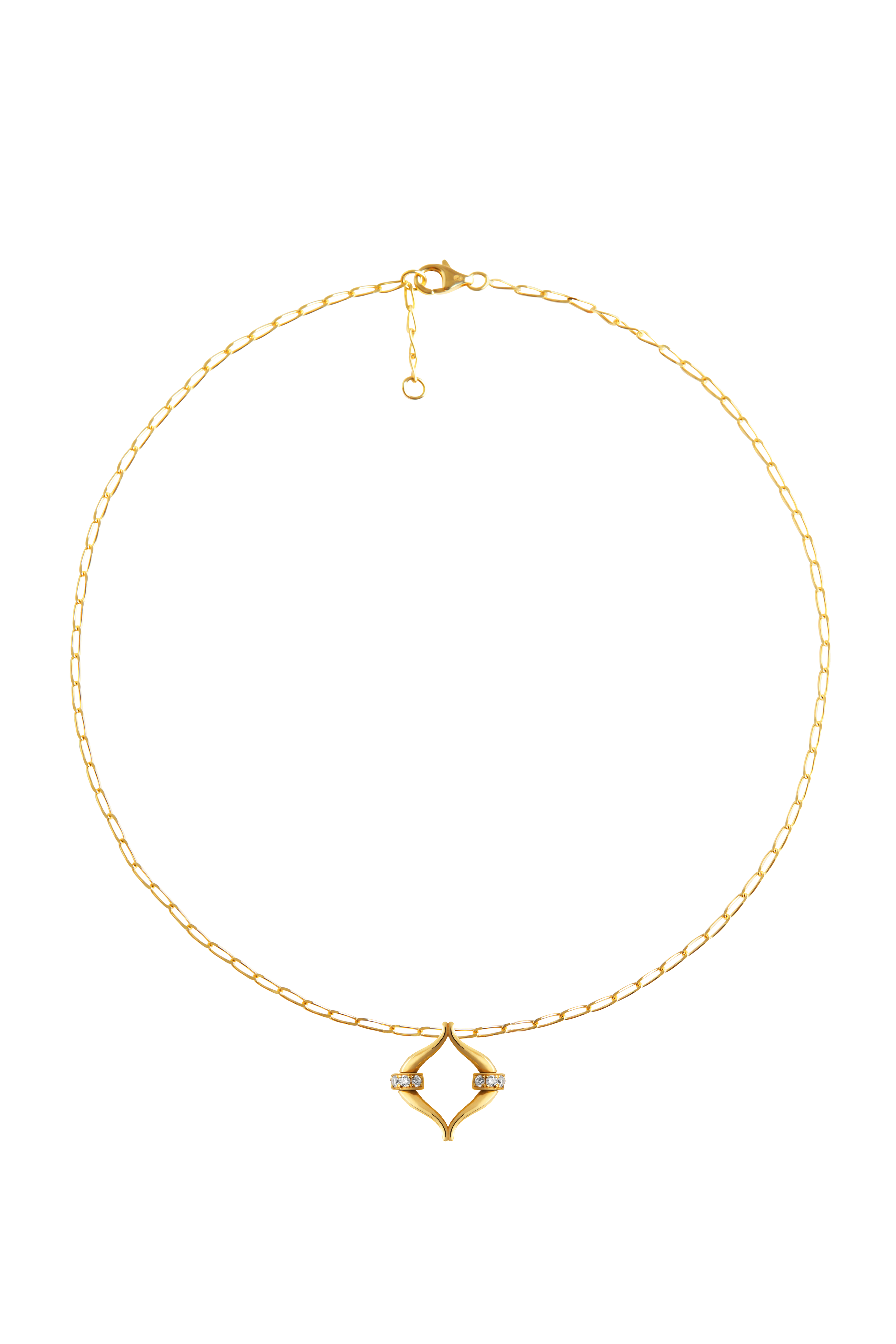 Eboris Link paved necklace