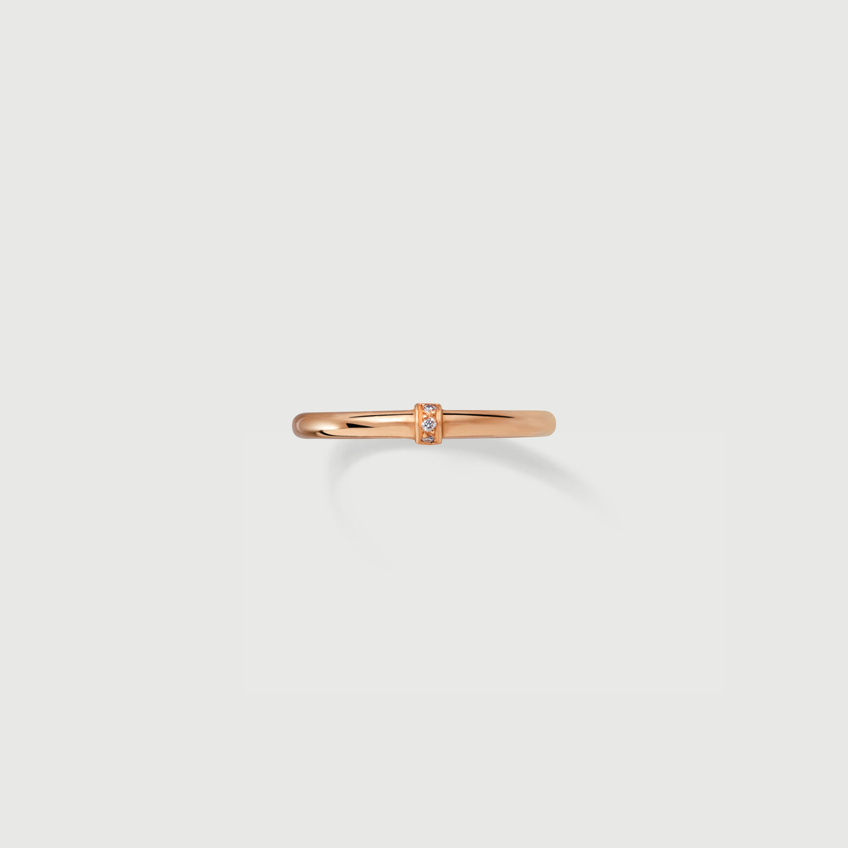 Amoretto Diamond Ring - Red gold