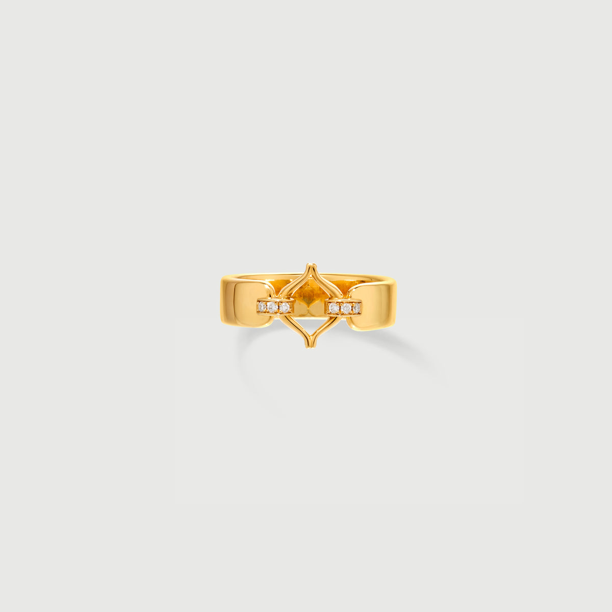 Bague Eboris Corset Pavée