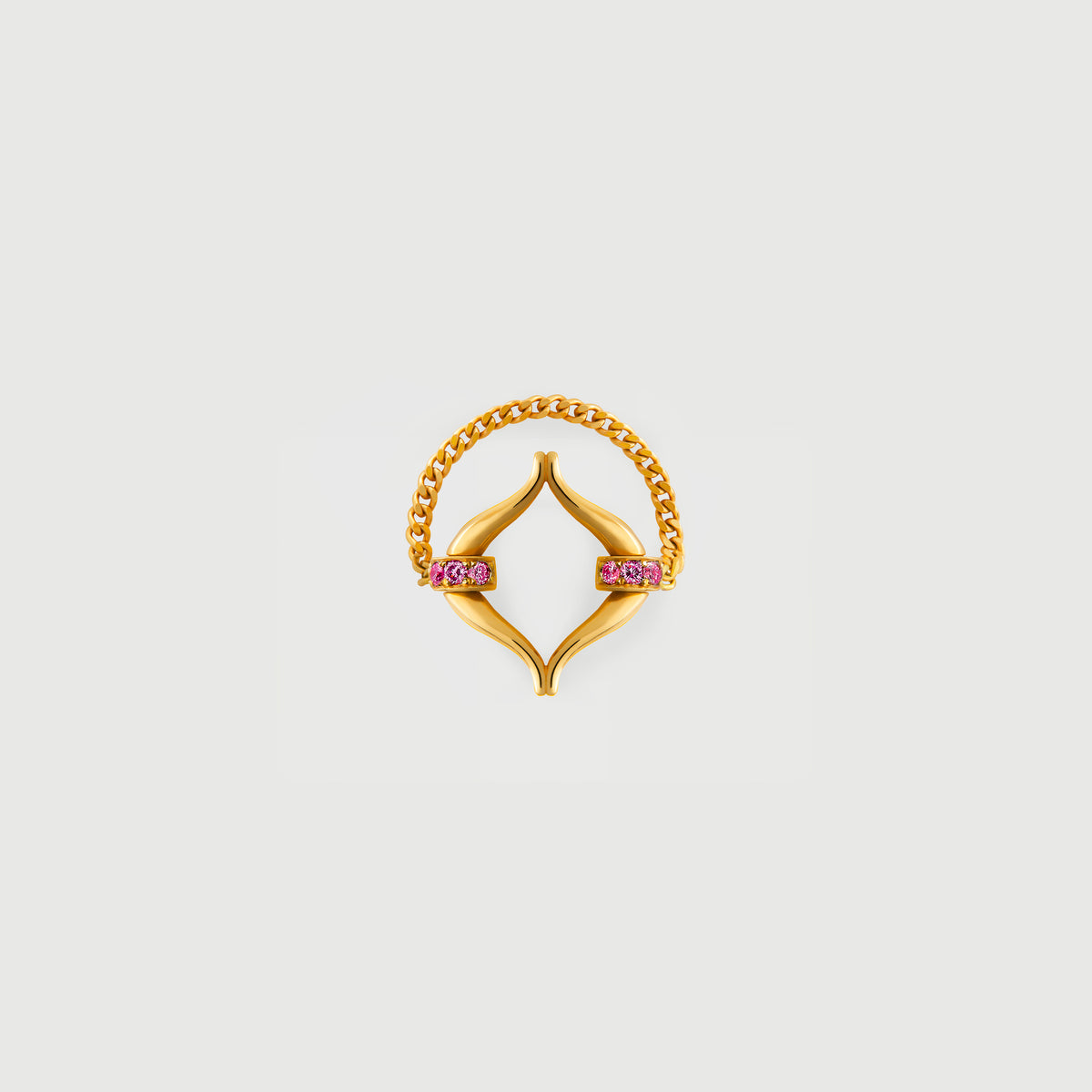 Pink Martini Pavé Eboris Link Ring
