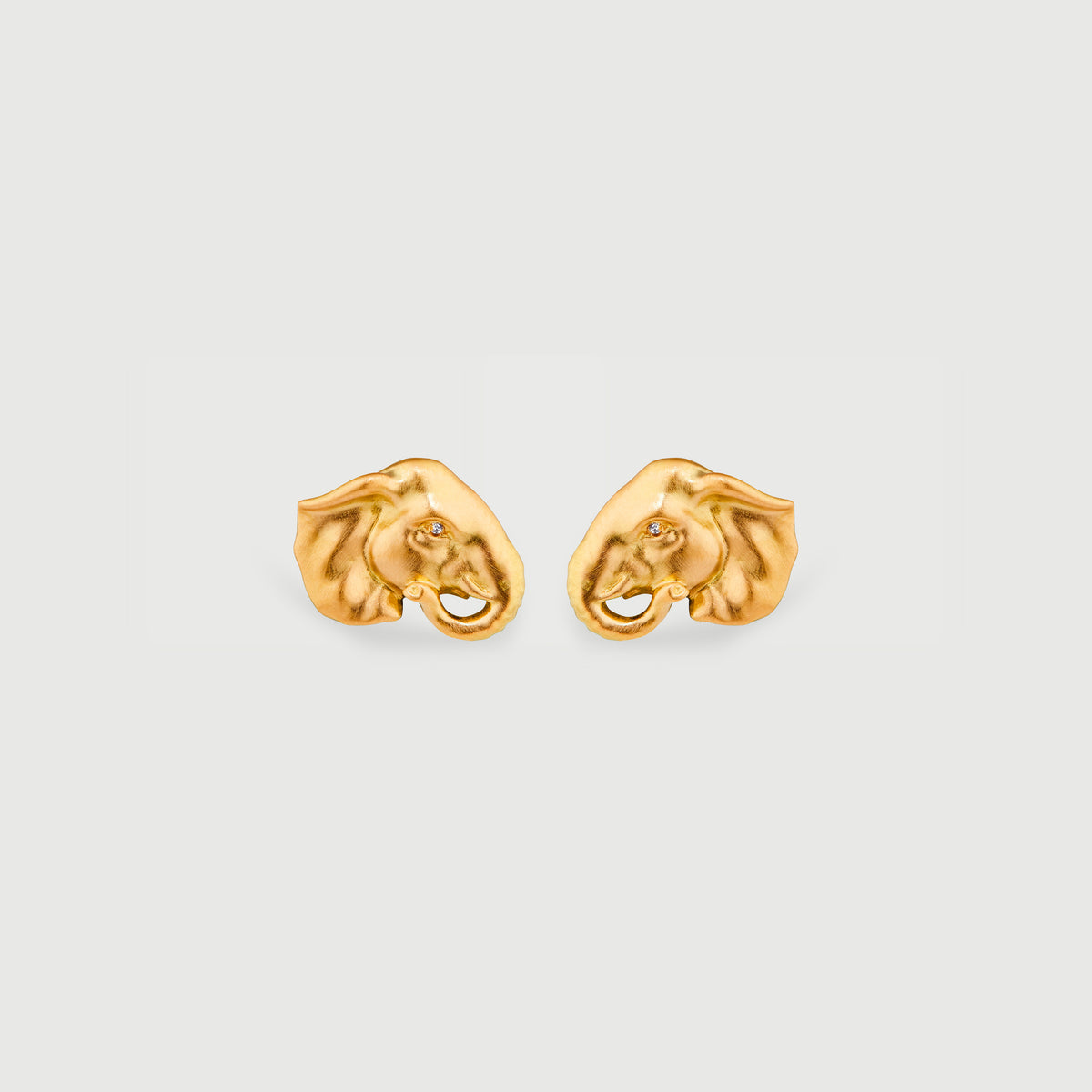 Lucky Elephant Stud Earrings