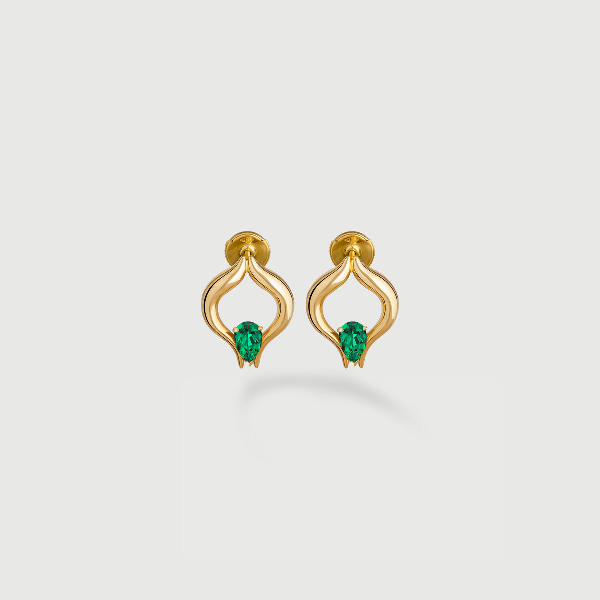 Eboris Twin Emerald Earrings