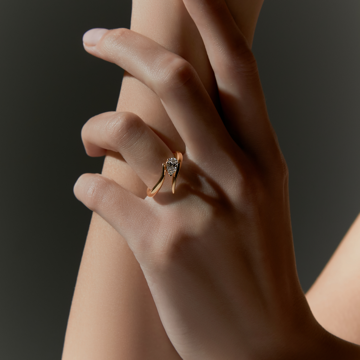 Bague Eboris Diamant - OR ROUGE